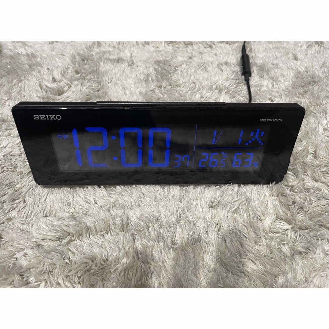 SEIKO(セイコー)のセイコー　デジタル置時計　DL205K 電波時計 インテリア/住まい/日用品のインテリア小物(置時計)の商品写真
