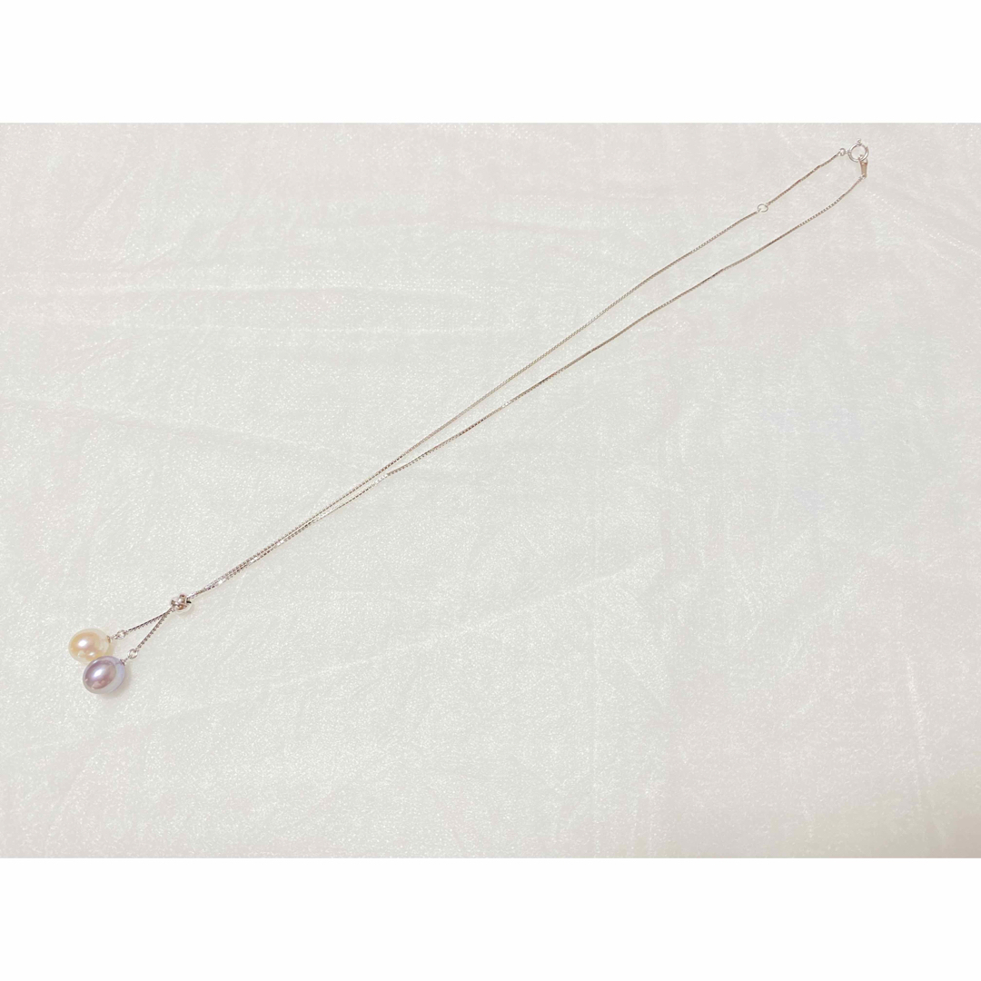 TASAKI 田崎真珠 箱付き K18 WG ダイヤ0.05ct ネックレス