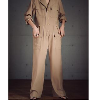 AURALEE HARD TWIST WOOL BARATHEAJUMPSUIT