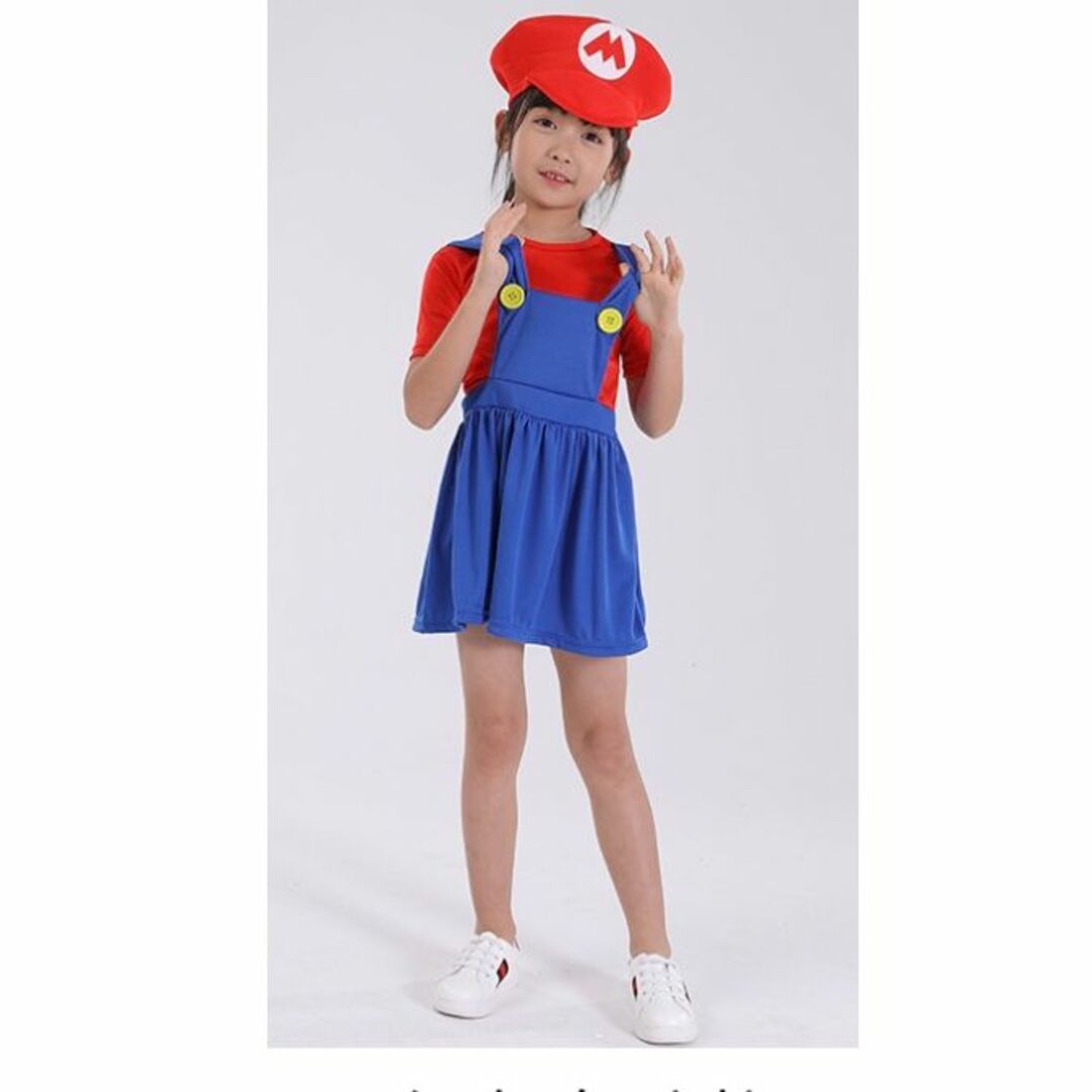 130~ マリオ風 女の子スカートコスプレ イベント衣装 ハロウィン  エンタメ/ホビーのコスプレ(衣装一式)の商品写真