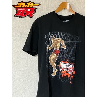 刃牙 バキ 刃牙道 バキ道 グラップラー刃牙 フロントプリント 黒 ブラック(Tシャツ/カットソー(半袖/袖なし))