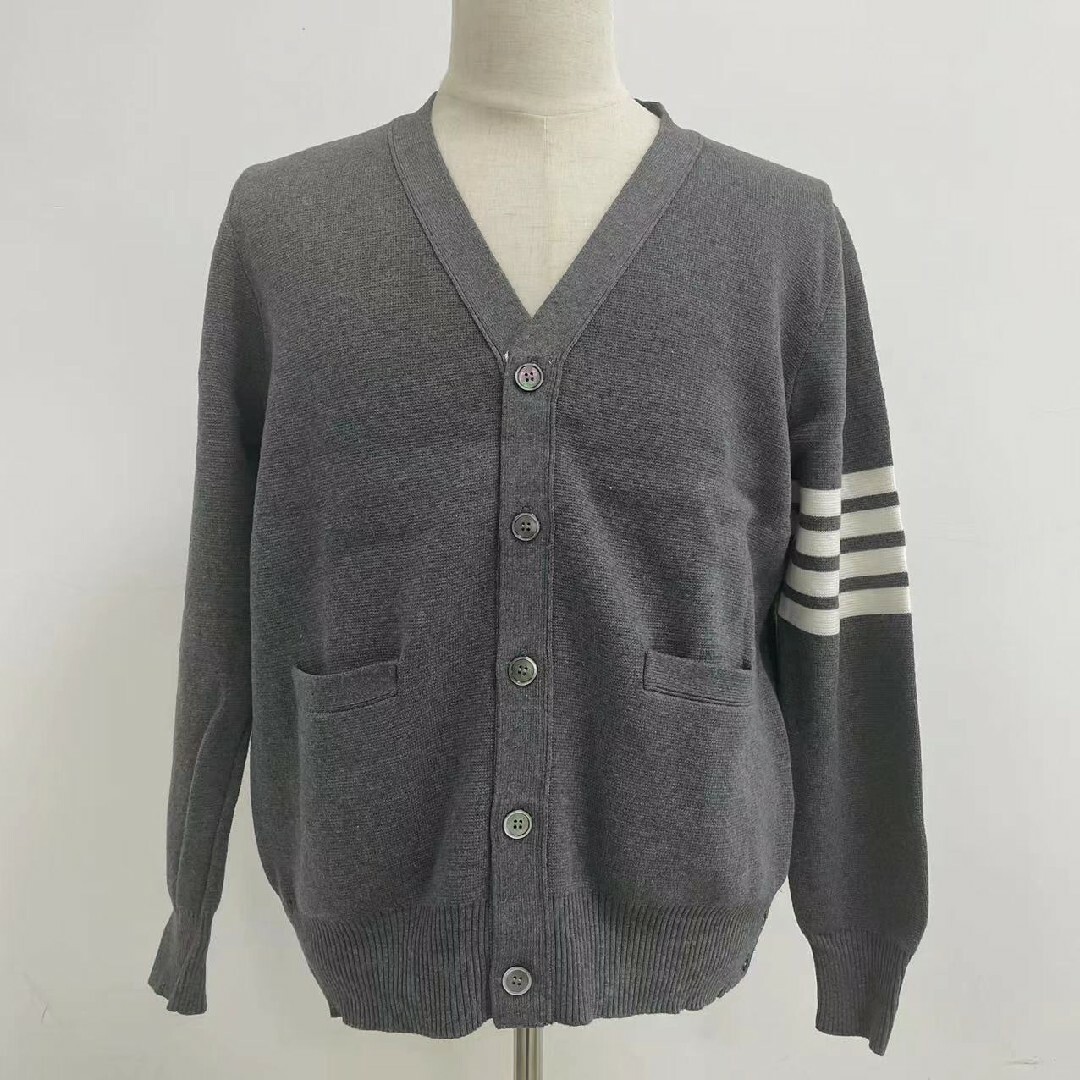 新品 《THOM BROWNE》　トムブラウン　カーディガン　グレー　3