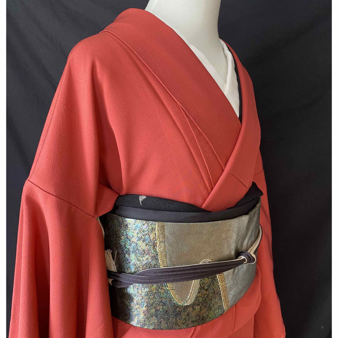 青銅箔の名古屋帯〉織り出し SALE スタイリッシュ クール お洒落 青銅箔の名古屋帯〉織り出し SALE スタイリッシュ クール お洒落