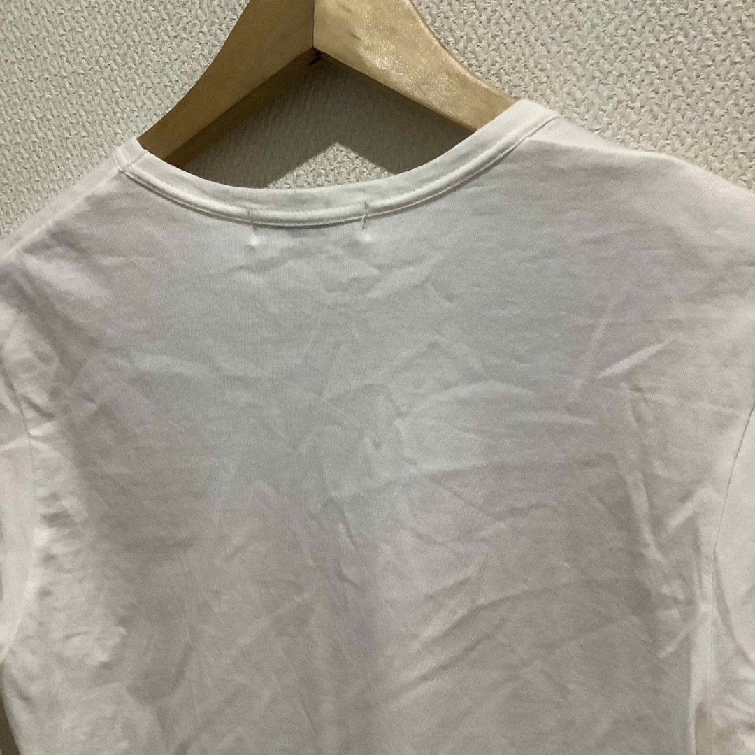 COMME des GARCONS(コムデギャルソン)のコムデギャルソン　robe de chambre ロゴTシャツ　サイズ表記なし白 レディースのトップス(Tシャツ(半袖/袖なし))の商品写真