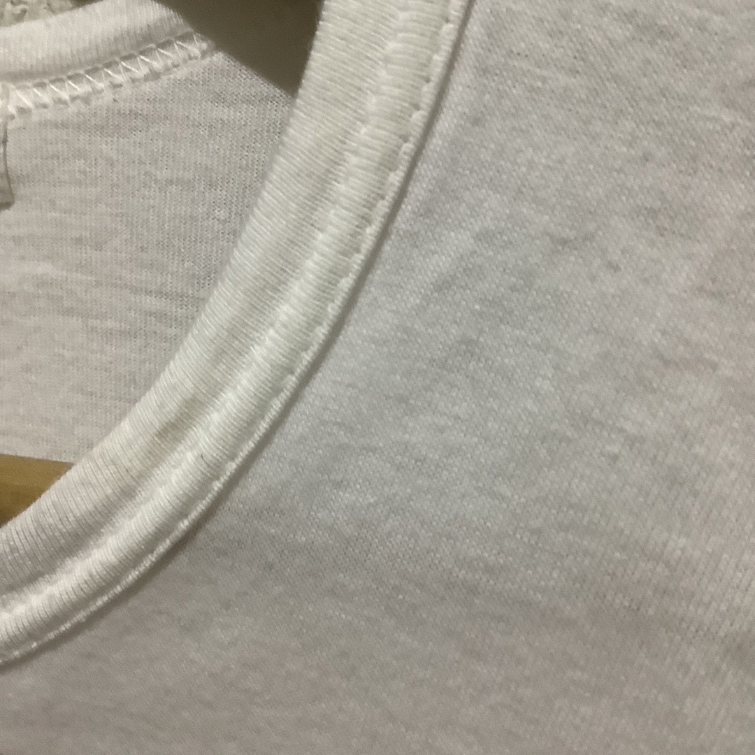 COMME des GARCONS(コムデギャルソン)のコムデギャルソン　robe de chambre ロゴTシャツ　サイズ表記なし白 レディースのトップス(Tシャツ(半袖/袖なし))の商品写真