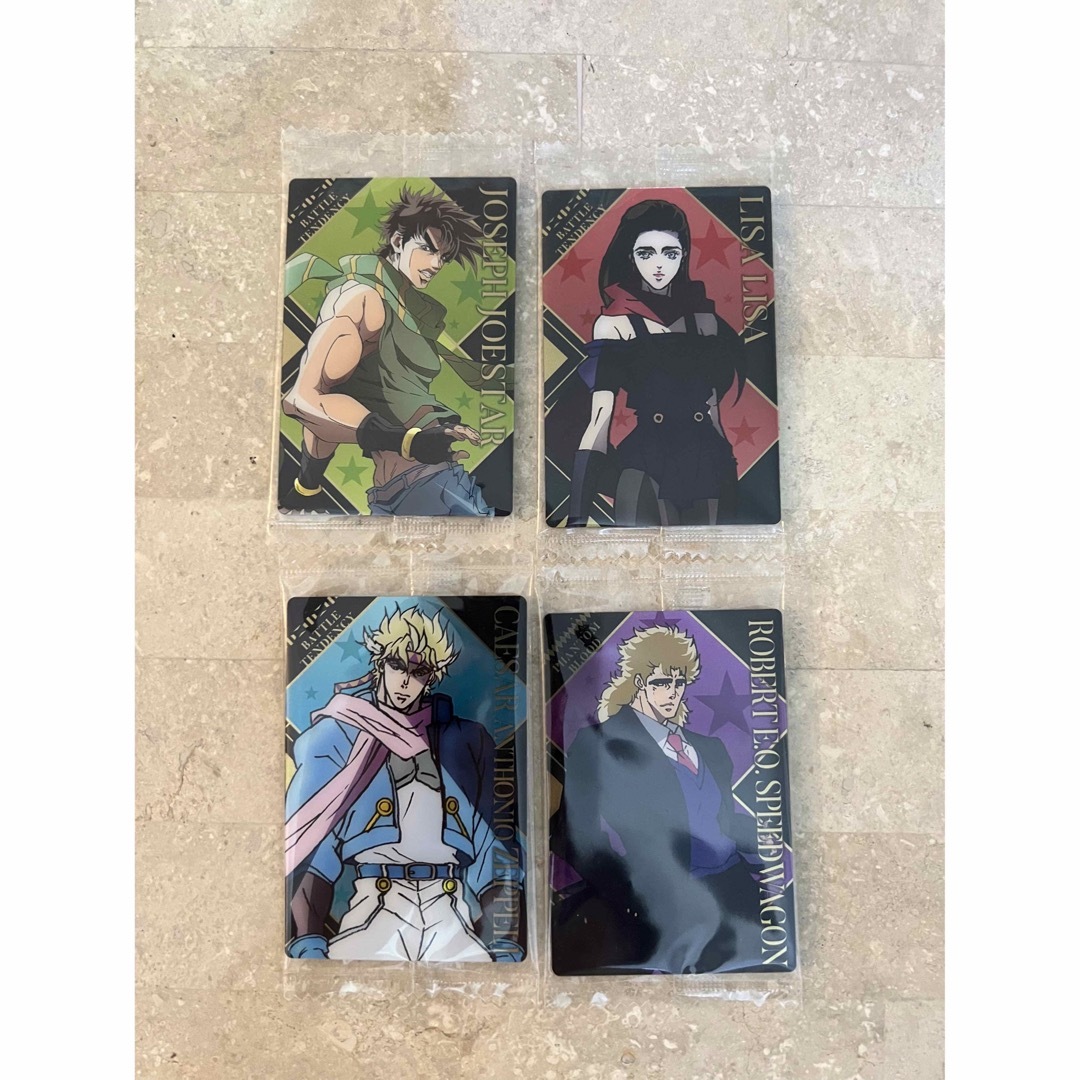 ジョジョの奇妙な冒険ウエハース ジョセフ・ジョースター シーザー リサリサ エンタメ/ホビーのアニメグッズ(カード)の商品写真