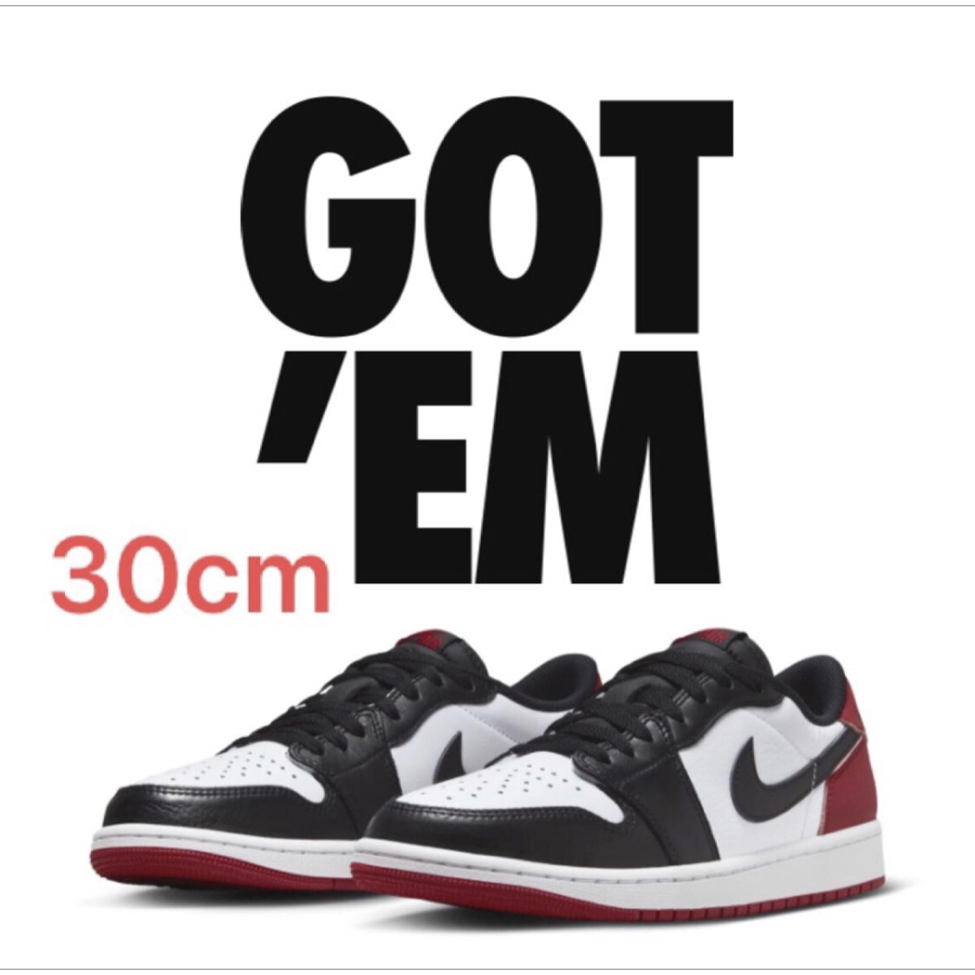 NIKE(ナイキ)のNike Air Jordan 1 Retro Low OG Black Toe メンズの靴/シューズ(スニーカー)の商品写真