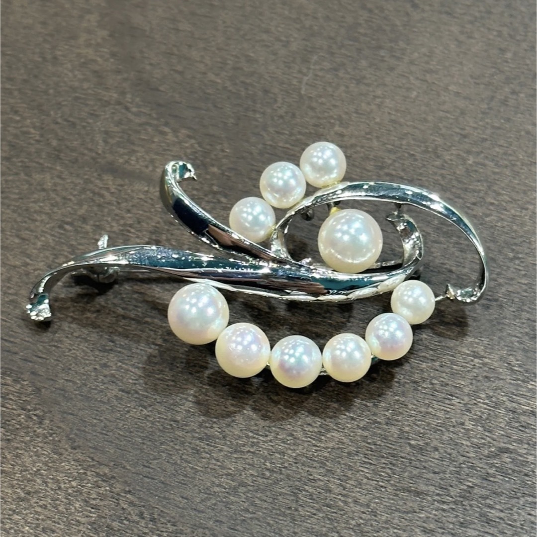 MIKIMOTO - MIKIMOTOパール4.8〜7.0㎜シルバーブローチの通販 by