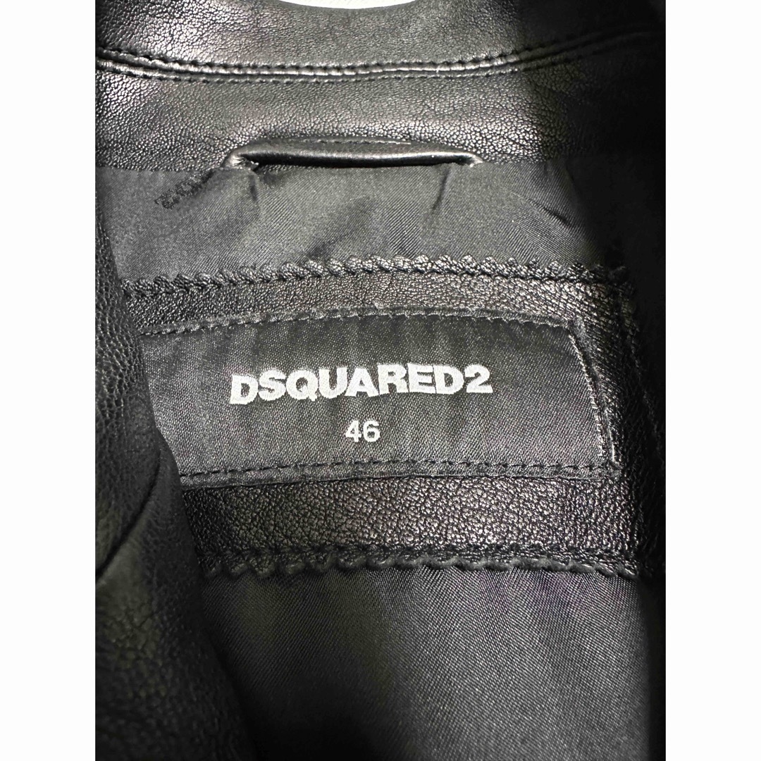 DSQUARED2(ディースクエアード)のDSQUARED2ライダースジレ　スリーブレス46 メンズのジャケット/アウター(ライダースジャケット)の商品写真