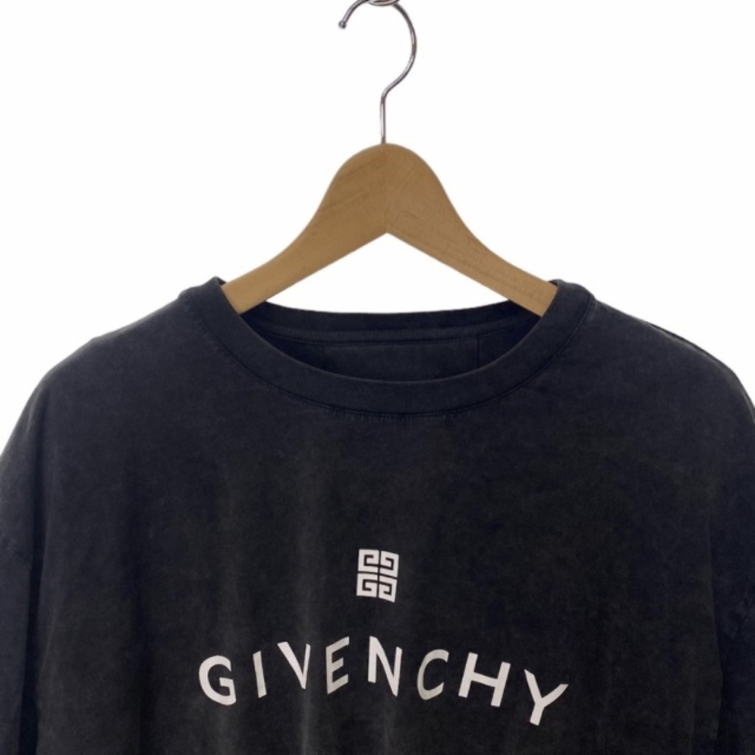 GIVENCHY 22AW オーバーラップド Tシャツ ロゴプリント XXL 黒