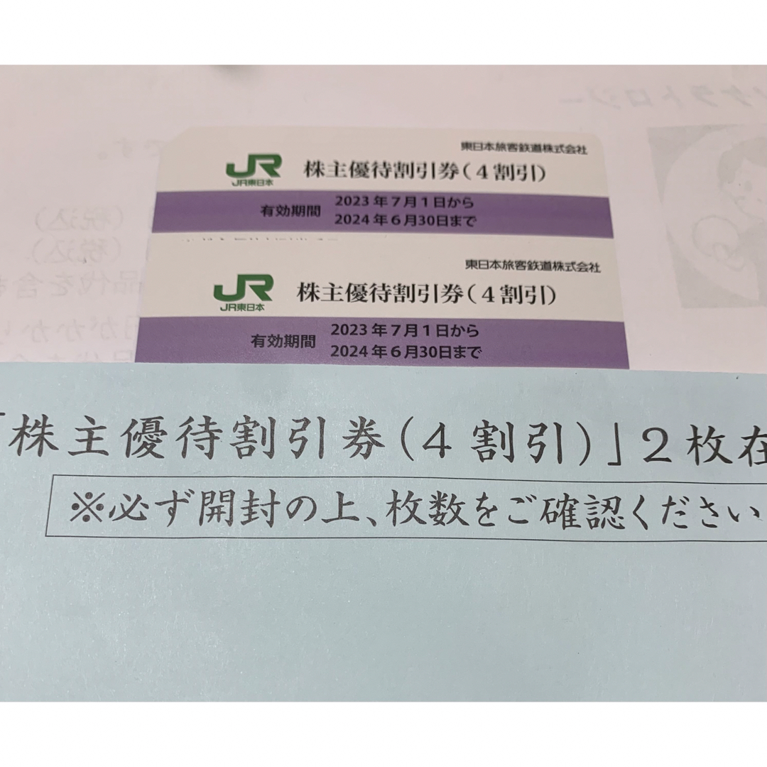 JR東日本旅客鉄道 株式優待割引券 2枚