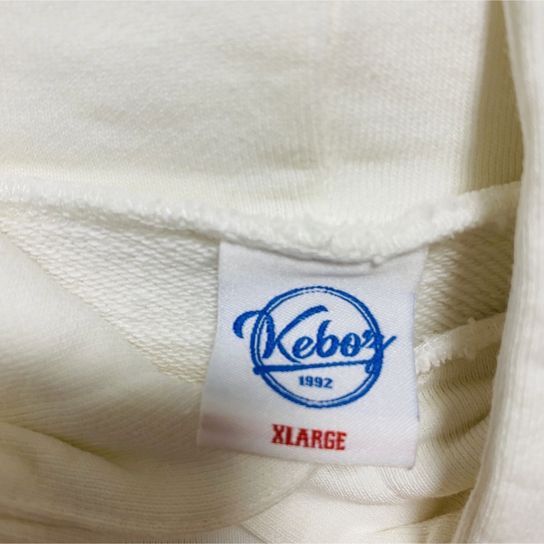 【人気デザイン】KEBOZ ケボズ パーカー　XLサイズ　パイルロゴ　ゆったり 5