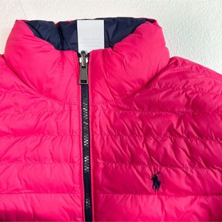新作◇ラルフローレン リバーシブルジャケット ネイビー×ピンク S/140