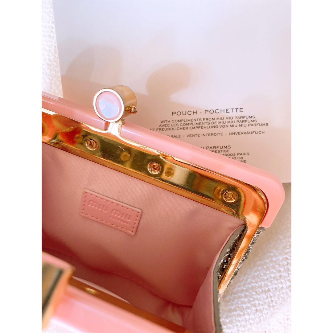 miumiu - 正規品miumiuミュウミュウ ノベルティ 小物入れポーチ ピンク