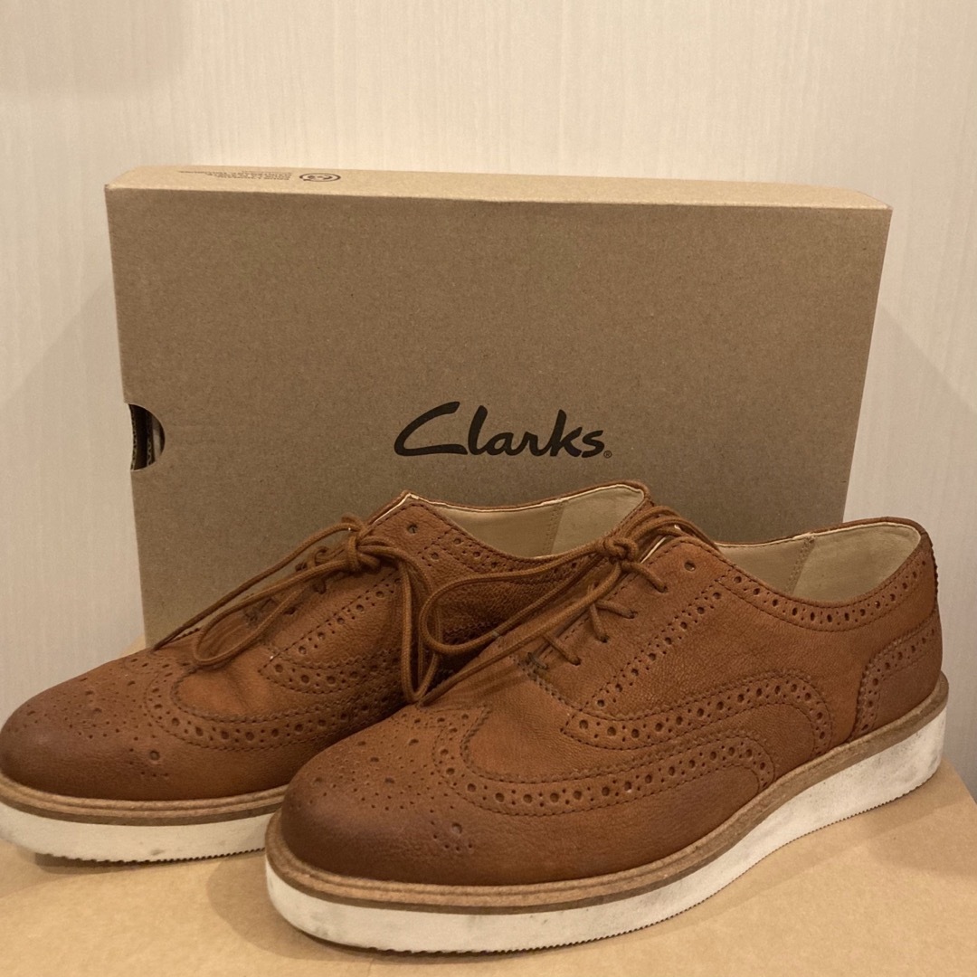 Clarks(クラークス)のClarks◆美品◆Baille Brogueレースアップシューズ25cm レディースの靴/シューズ(ローファー/革靴)の商品写真