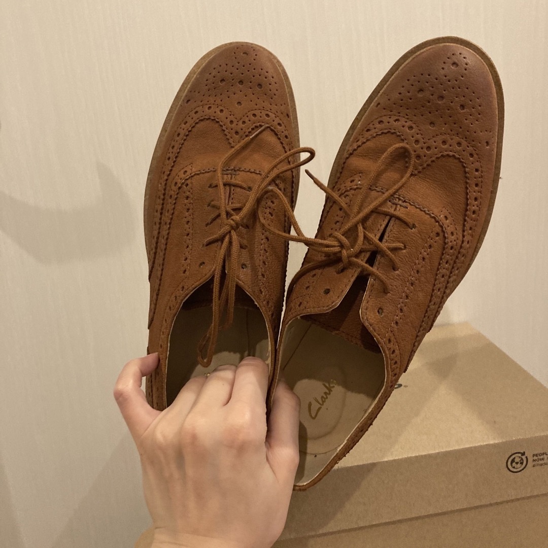 Clarks(クラークス)のClarks◆美品◆Baille Brogueレースアップシューズ25cm レディースの靴/シューズ(ローファー/革靴)の商品写真