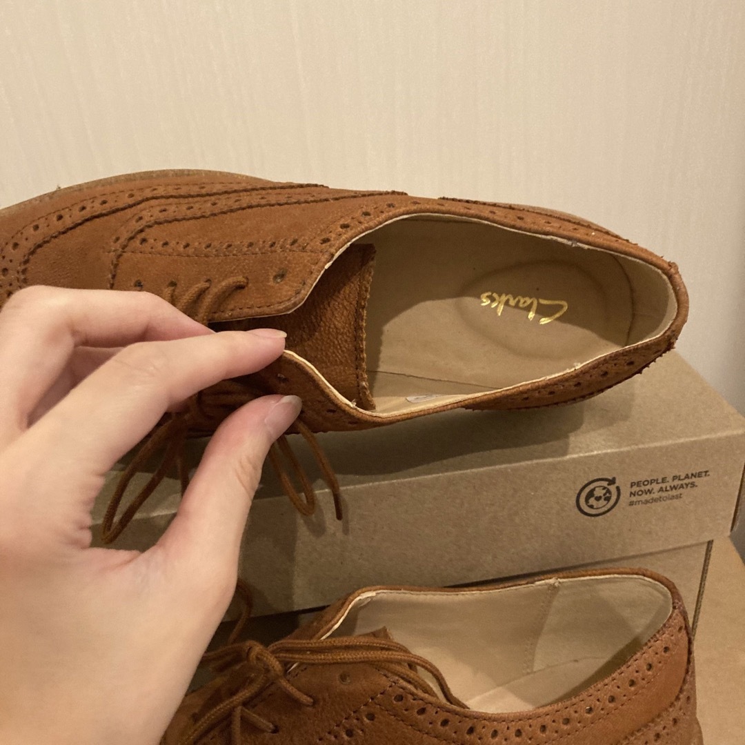 Clarks(クラークス)のClarks◆美品◆Baille Brogueレースアップシューズ25cm レディースの靴/シューズ(ローファー/革靴)の商品写真