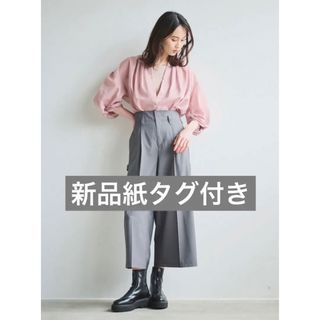 ルーニィ(LOUNIE)のルーニィ23年新品紙タグ付き★洗えるノンアイロン日本製シアーパフスリーブブラウス(シャツ/ブラウス(半袖/袖なし))