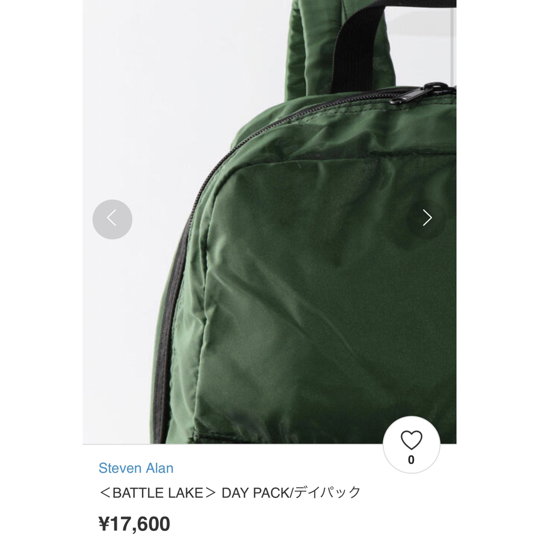 送料込/Steven Alan購入JOSHU+VELA/DAY PACKリュック