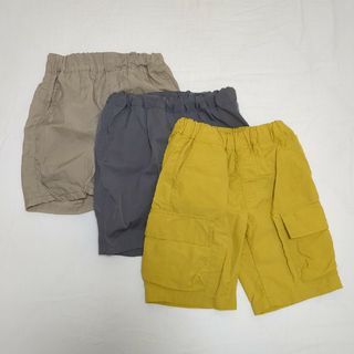 ムジルシリョウヒン(MUJI (無印良品))のハーフパンツ　90cm　3枚セット(パンツ/スパッツ)