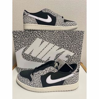 ジョーダン(Jordan Brand（NIKE）)のAir Jordan 1 Retro Low OG "Black Cement"(スニーカー)