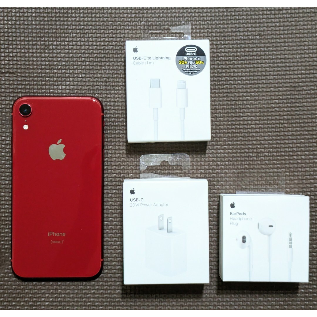 iPhone XR 64gb SIMフリー レッド バッテリー90％