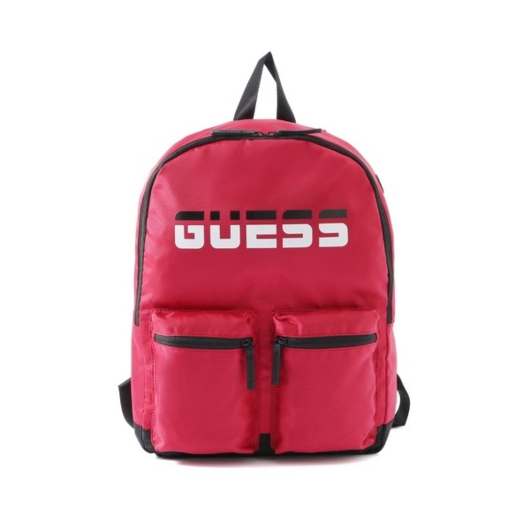 GUESS(ゲス)のGUESS（ゲス）★ブランドロゴ　バックパック　レッド メンズのバッグ(バッグパック/リュック)の商品写真