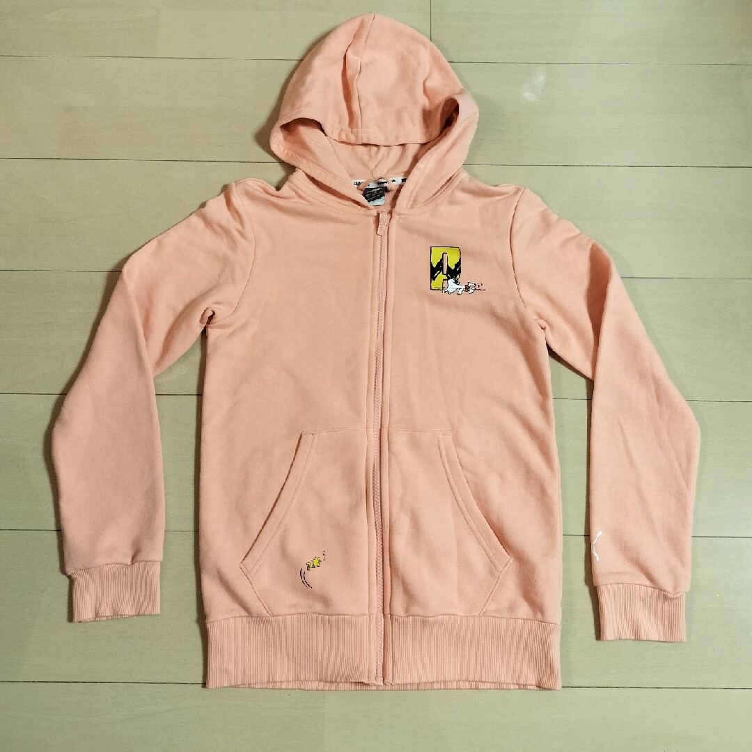 PUMA(プーマ)の164　PUMA　PEANUTS　長袖パーカー キッズ/ベビー/マタニティのキッズ服女の子用(90cm~)(カーディガン)の商品写真