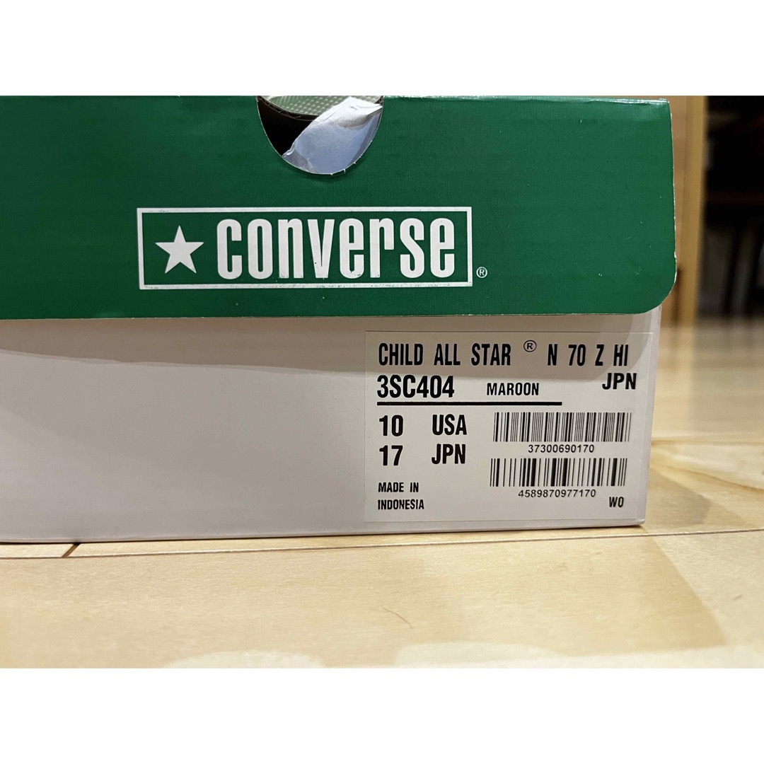 CONVERSE(コンバース)の17.0cm CONVERSE CHUCK TAYLOR マルーン　キッズ キッズ/ベビー/マタニティのキッズ靴/シューズ(15cm~)(スニーカー)の商品写真