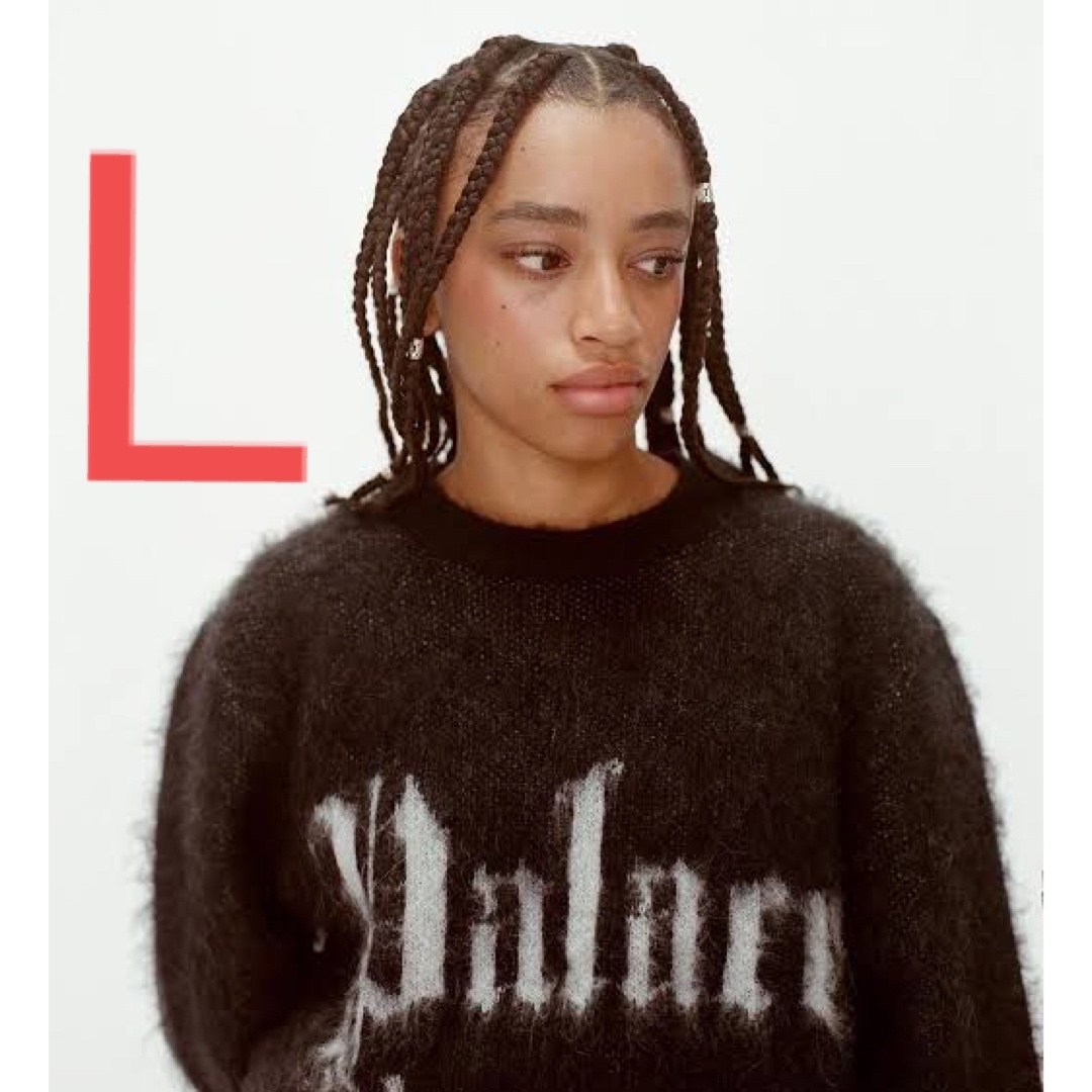 PALACE(パレス)のPALACE Ye Olde Palace Knit "Black" メンズのトップス(ニット/セーター)の商品写真