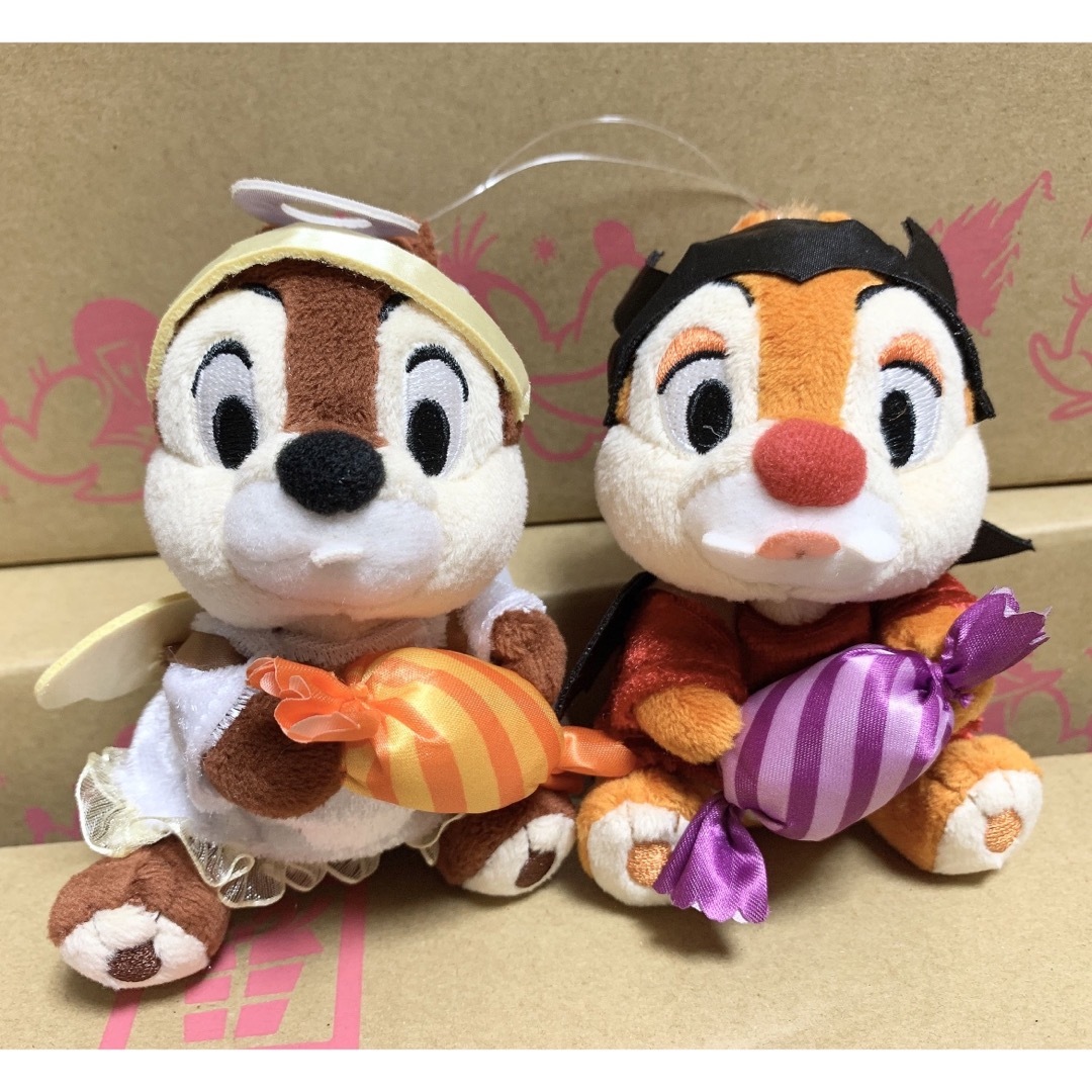 顔厳選 ディズニーランド ハロウィン 2023 チップ デール ぬいぐるみ ...