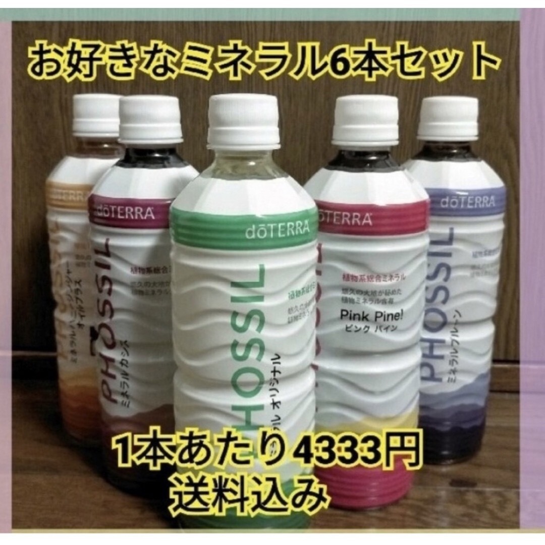 doTERRA(ドテラ)の【フォロー割あり】doTERRA  ドテラ ミネラルお好きな味 6本セット  食品/飲料/酒の飲料(ミネラルウォーター)の商品写真