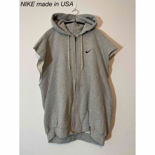 ナイキ(NIKE)のNIKE made in USA カットオフノースリーブパーカー(パーカー)