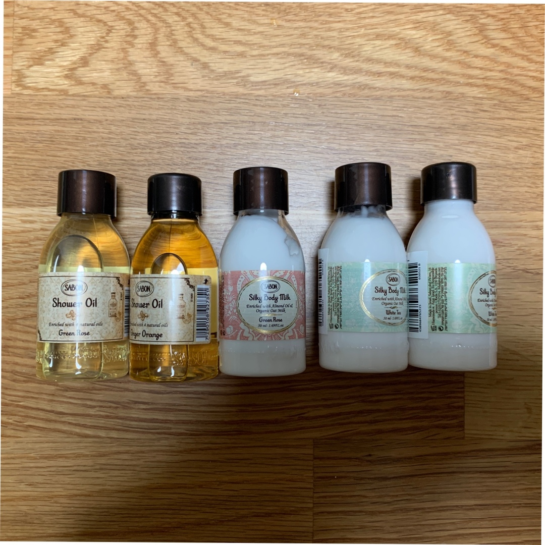 SABON(サボン)のSABON 50ml 詰め合わせ5本　シャワーオイル＆シルキーボディミルク コスメ/美容のボディケア(ボディローション/ミルク)の商品写真