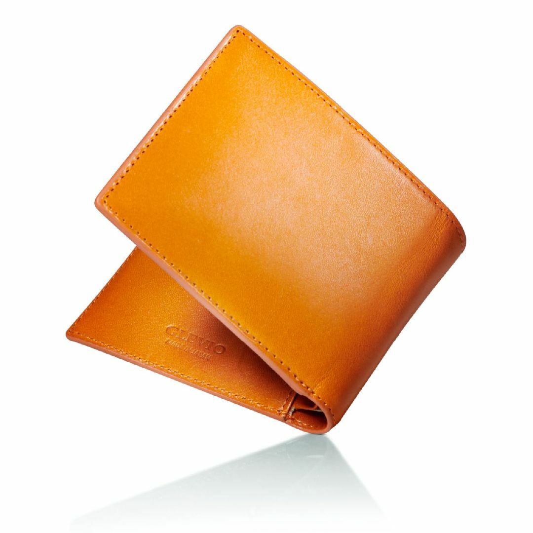 【色: camel】[グレヴィオ] 栃木レザー 二つ折り 財布/一流 の 財布
