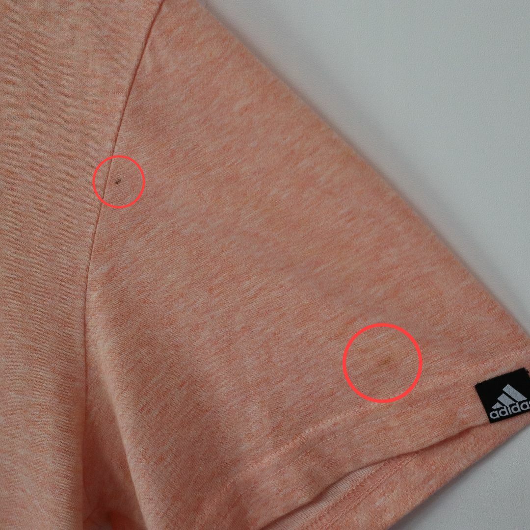 adidas(アディダス)の【希少】アディダス／Tシャツ　龍　竜　Lサイズ　ピンク　立体ロゴ　北京　古着 メンズのトップス(Tシャツ/カットソー(半袖/袖なし))の商品写真