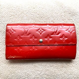 ヴィトン(LOUIS VUITTON) ヴェルニ 財布(レディース)（オレンジ/橙色系