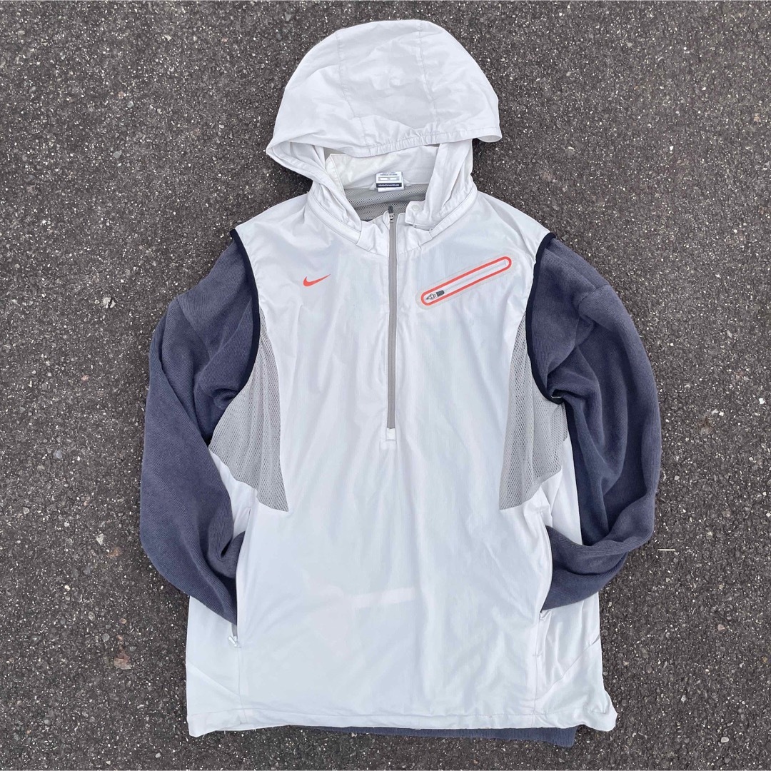 00s NIKE reflective zip up hoody Y2K