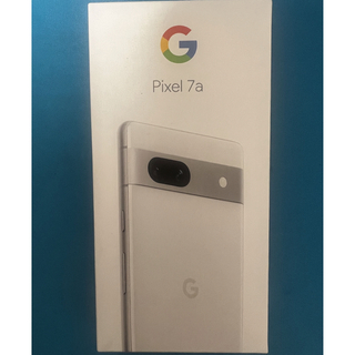 グーグル(Google)のGoogle pixel 7a 新品未使用　SIMフリー　残債無しホワイト(2)(スマートフォン本体)