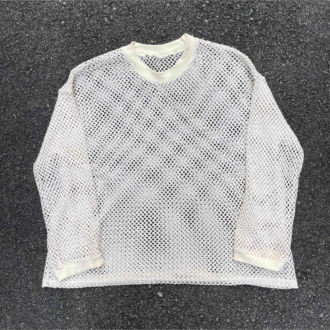 00s Vintage アーカイブ ネット メッシュ カットソー y2k パンク-