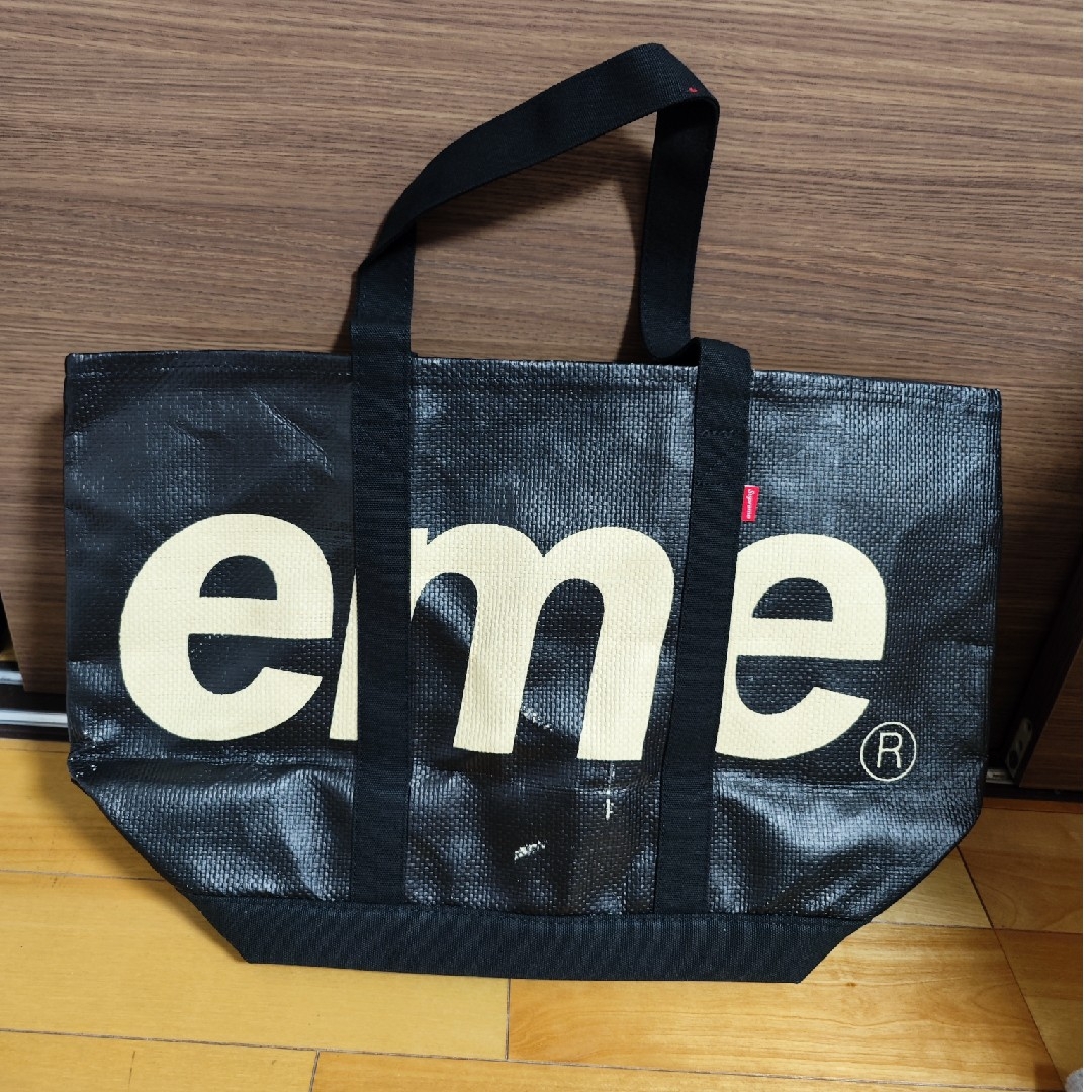 送Supreme 20SS Raffia Tote Bag シュプリーム 黒-