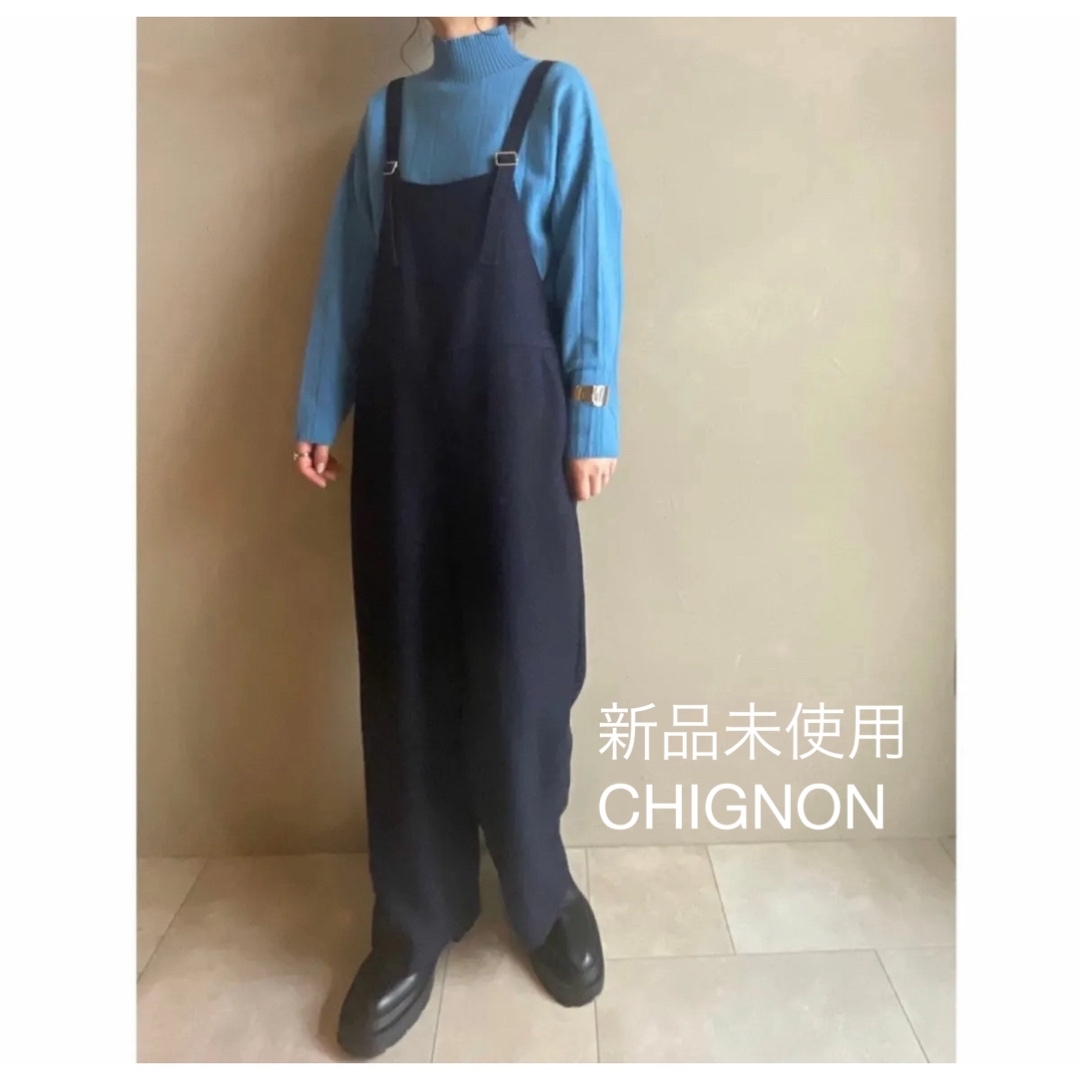 CHIGNON♡ツィードサロペット レディースのパンツ(サロペット/オーバーオール)の商品写真