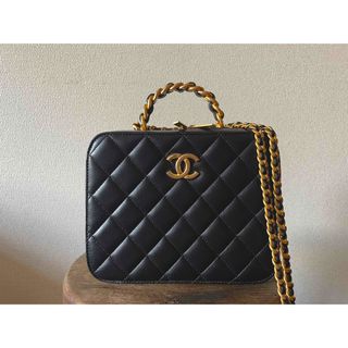 シャネル(CHANEL)のCHANEL トップハンドル　バッグ　ヴァニティバッグ　お値下げ不可　長谷川京子(ハンドバッグ)