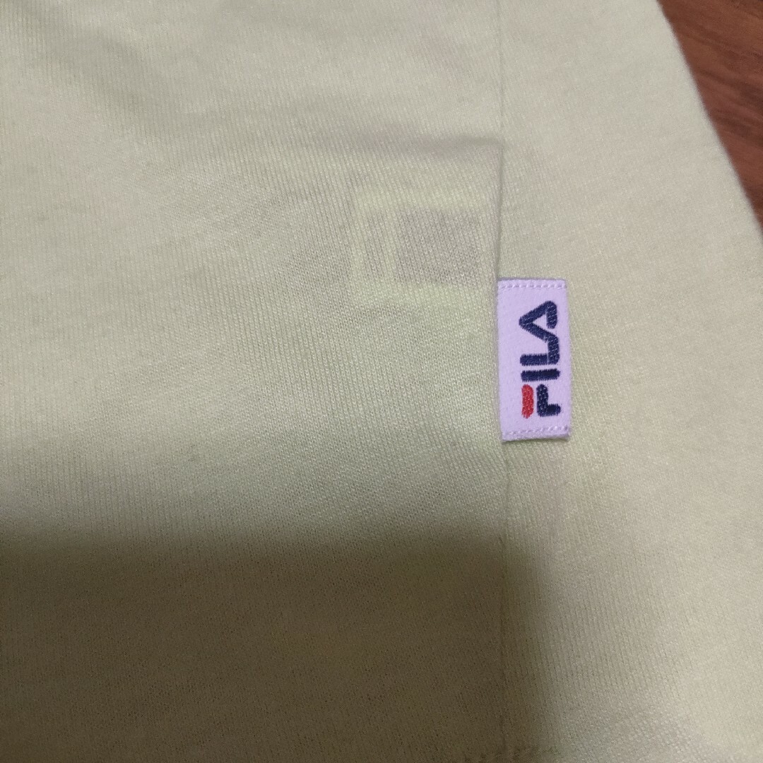 FILA(フィラ)の新品タグ付き　FILA　フィラ　半袖　140 黄緑 キッズ/ベビー/マタニティのキッズ服女の子用(90cm~)(Tシャツ/カットソー)の商品写真