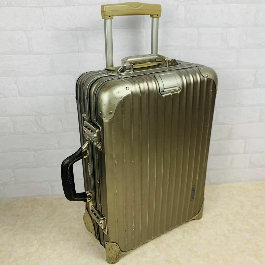 美品✨リモワ トパーズ チタニウム 32L 機内持込み 2輪 シャンパン