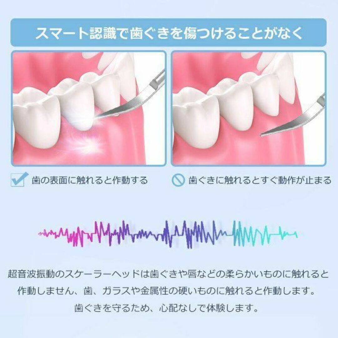 カメラ搭載 ❢ 電動歯ブラシ 歯石取り 口腔ケア 口臭防止 口腔洗浄器 インテリア/住まい/日用品の日用品/生活雑貨/旅行(日用品/生活雑貨)の商品写真