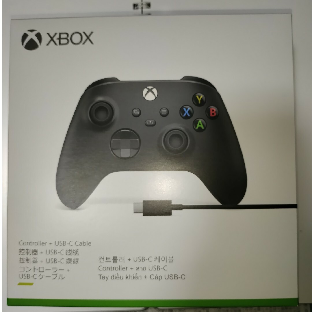 Microsoft(マイクロソフト)の【中古】XBOX 純正コントローラー 黒 エンタメ/ホビーのゲームソフト/ゲーム機本体(その他)の商品写真