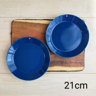 イッタラ(iittala)のイッタラ ティーマ プレート 21cm ヴィンテージブルー 2点セット 新品(食器)