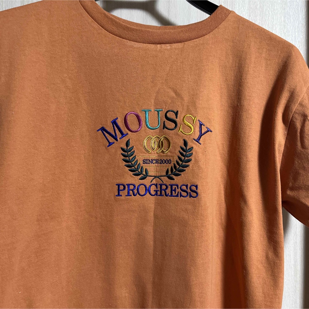 moussy(マウジー)のmoussy Tシャツ オレンジ レディースのトップス(Tシャツ(半袖/袖なし))の商品写真