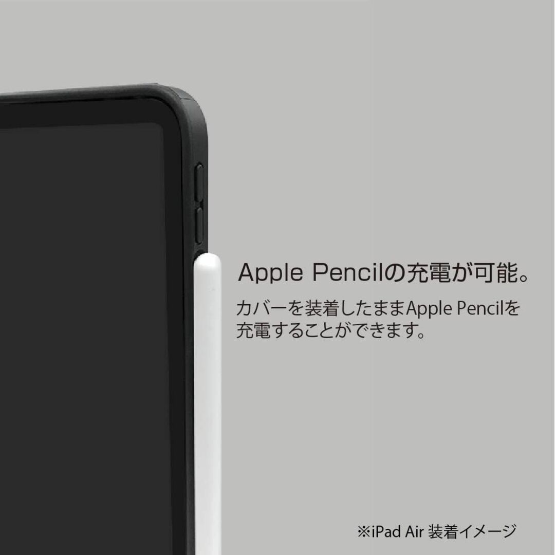 【色: ブラック】ナカバヤシ iPad Air 第5世代 2022 第4世代 2 5